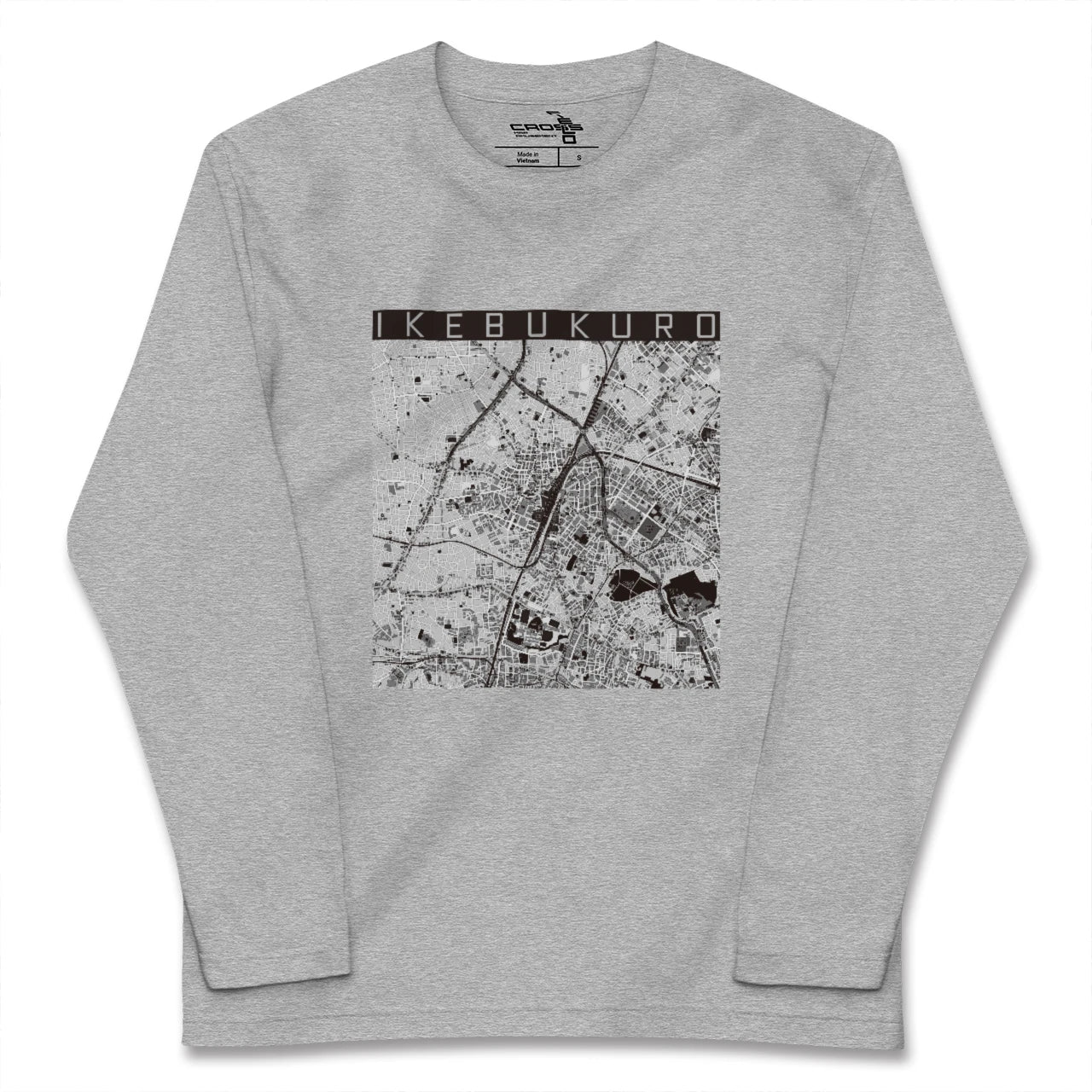 【池袋（東京都）】地図柄ロングスリーブTシャツ
