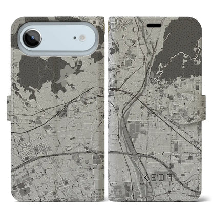 【池田（大阪府）】地図柄iPhoneケース（手帳タイプ）