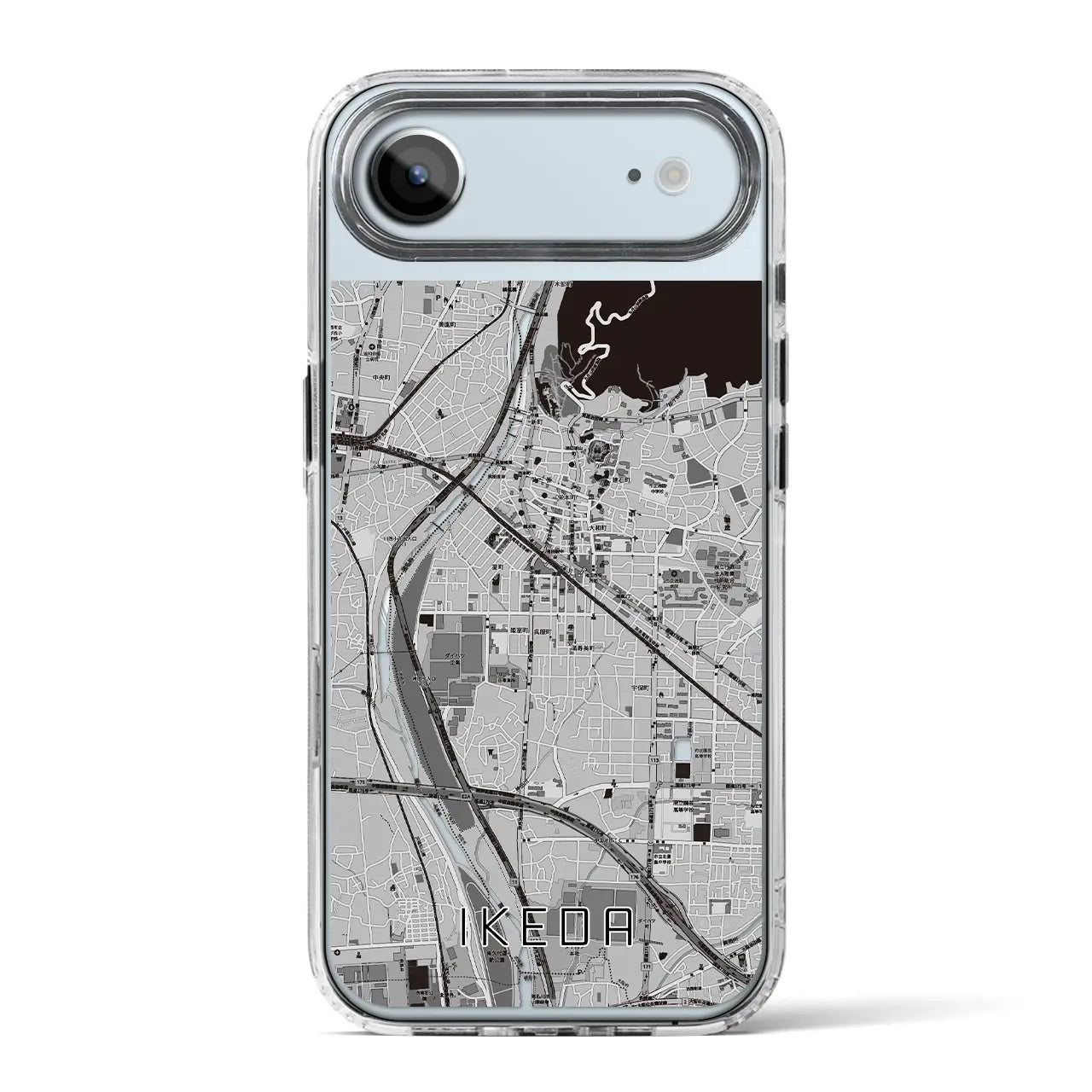 【池田（大阪府）】地図柄iPhoneケース（MagSafeタイプ）