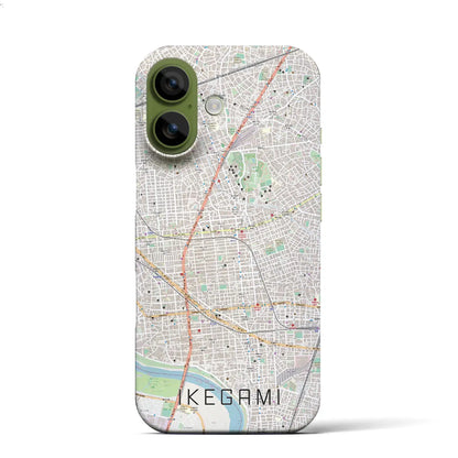 【池上（東京都）】地図柄iPhoneケース（バックカバータイプ）