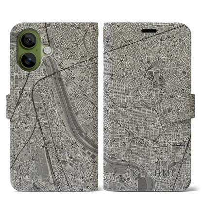 【池上（東京都）】地図柄iPhoneケース（手帳タイプ）