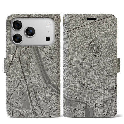 【池上（東京都）】地図柄iPhoneケース（手帳タイプ）