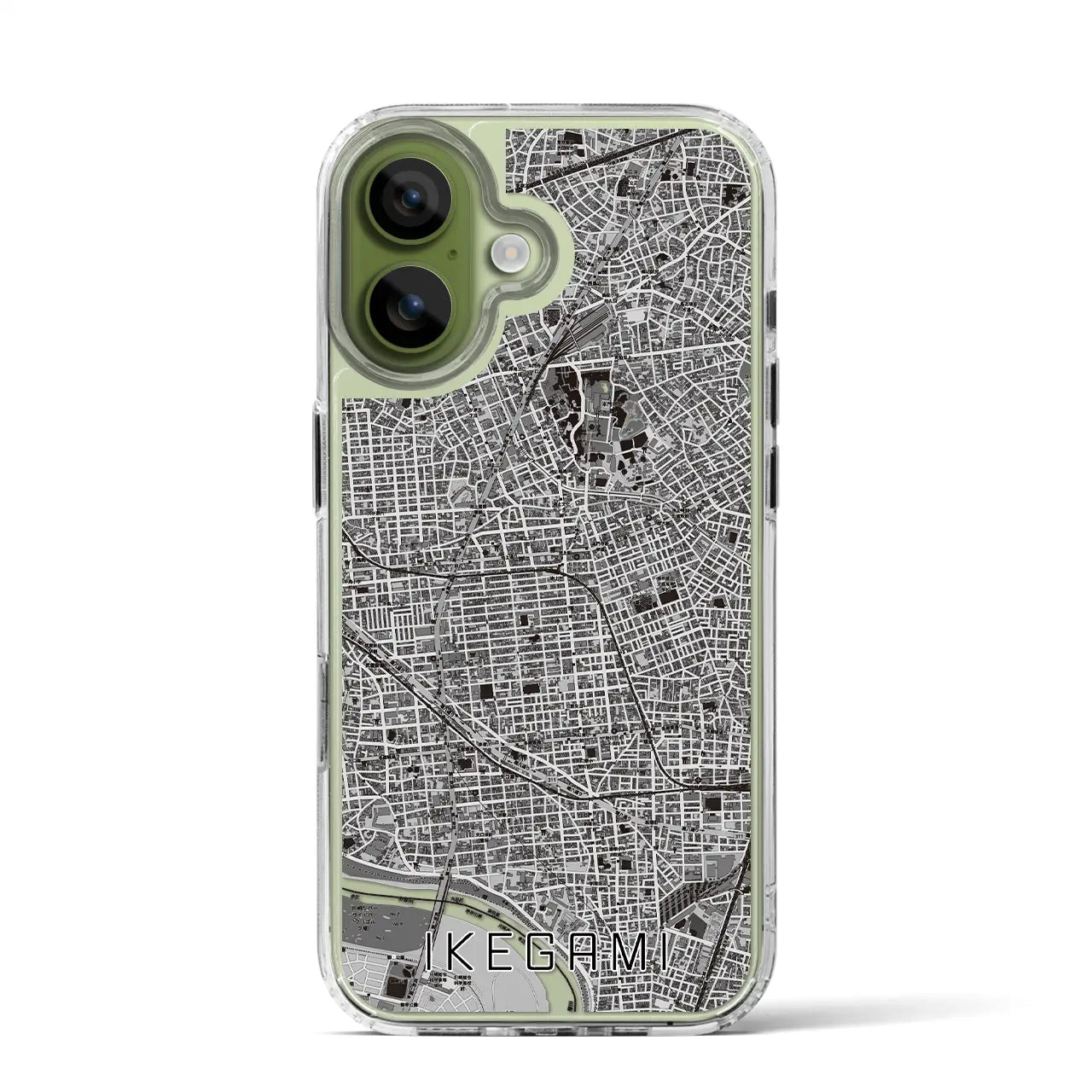 【池上（東京都）】地図柄iPhoneケース（MagSafeタイプ）