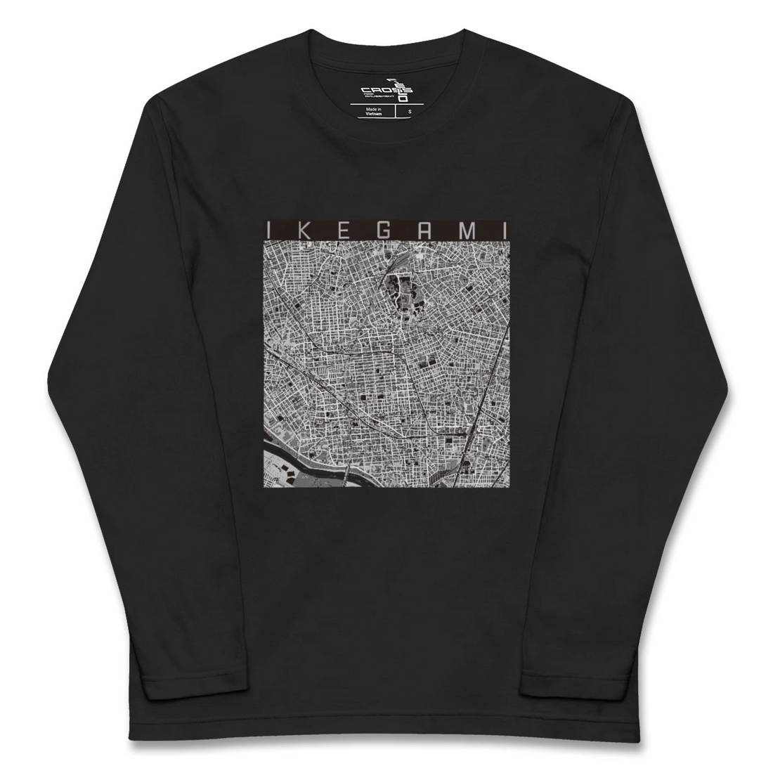 【池上（東京都）】地図柄ロングスリーブTシャツ