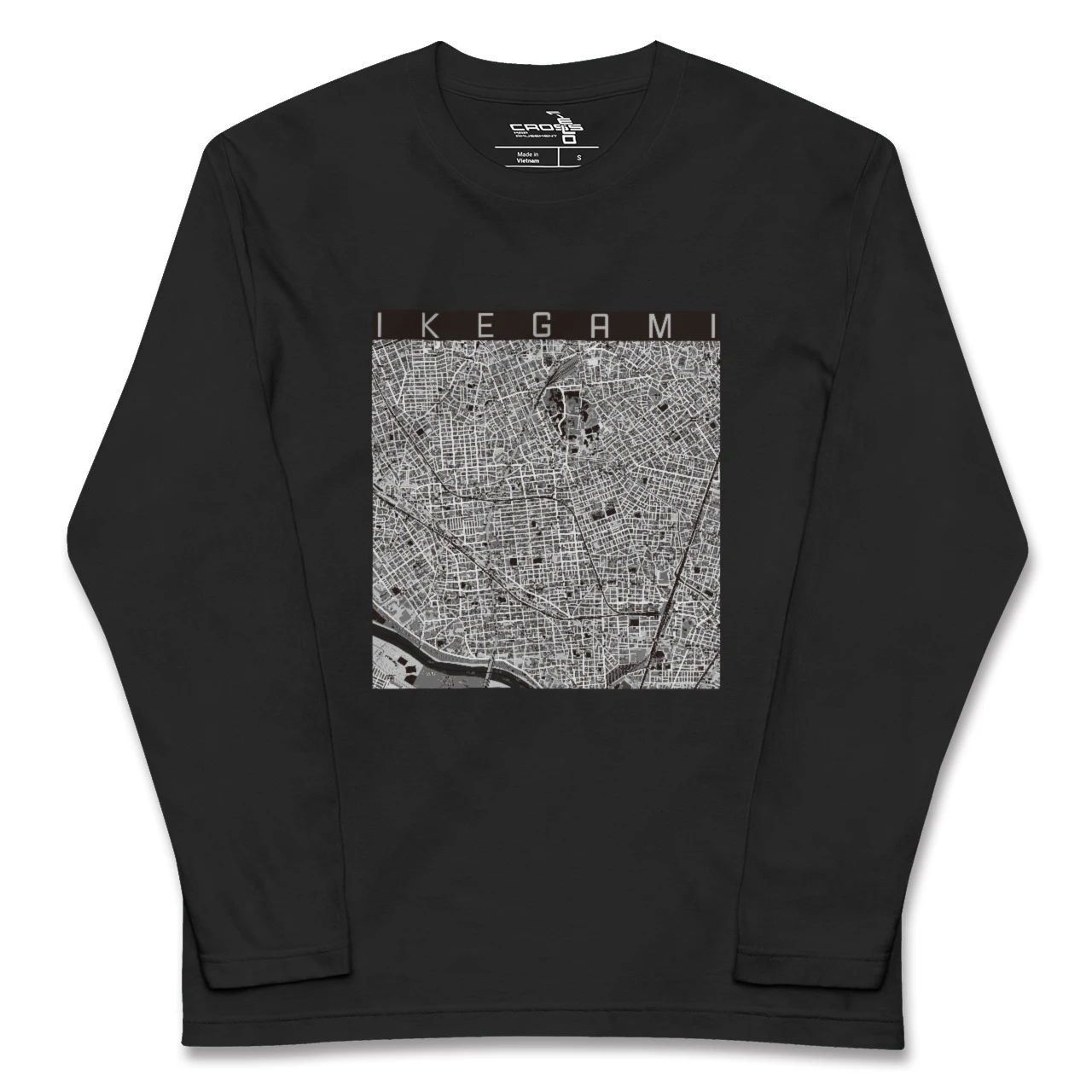 【池上（東京都）】地図柄ロングスリーブTシャツ
