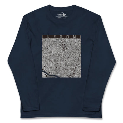 【池上（東京都）】地図柄ロングスリーブTシャツ