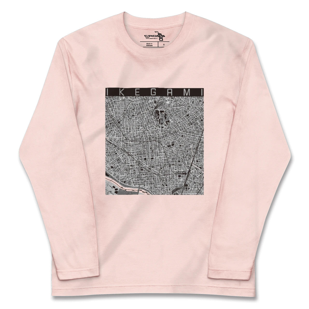 【池上（東京都）】地図柄ロングスリーブTシャツ