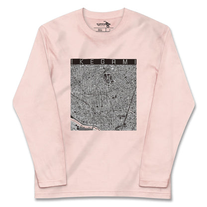 【池上（東京都）】地図柄ロングスリーブTシャツ