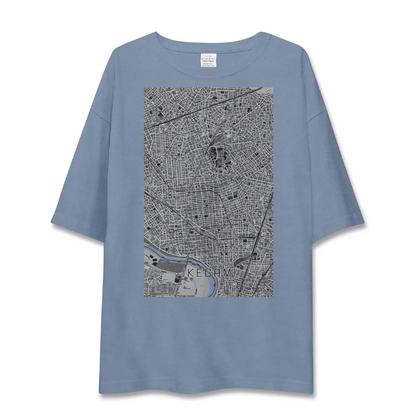 【池上（東京都）】地図柄ビッグシルエットTシャツ