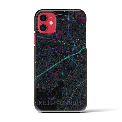 【池尻大橋（東京都）】地図柄iPhoneケース（バックカバータイプ）