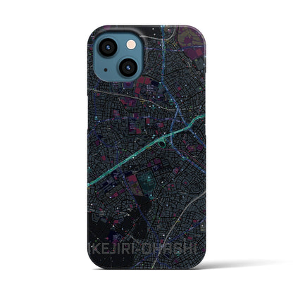 【池尻大橋（東京都）】地図柄iPhoneケース（バックカバータイプ）