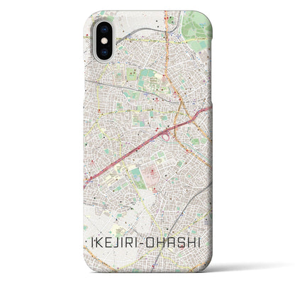 【池尻大橋（東京都）】地図柄iPhoneケース（バックカバータイプ）