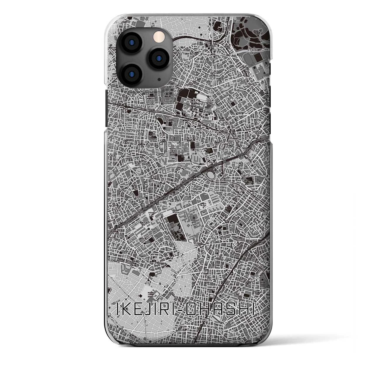 【池尻大橋（東京都）】地図柄iPhoneケース（クリアタイプ）