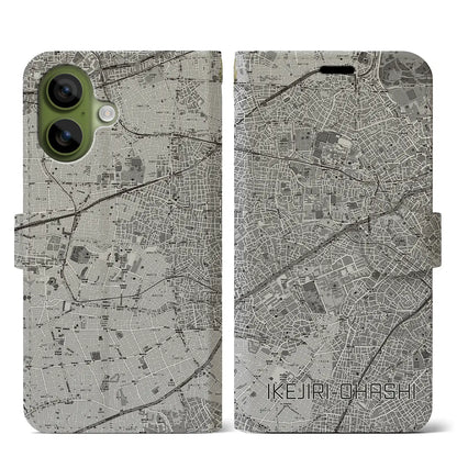 【池尻大橋（東京都）】地図柄iPhoneケース（手帳タイプ）