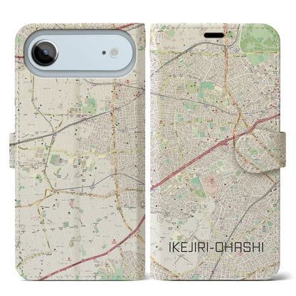 【池尻大橋（東京都）】地図柄iPhoneケース（手帳タイプ）