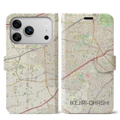 【池尻大橋（東京都）】地図柄iPhoneケース（手帳タイプ）