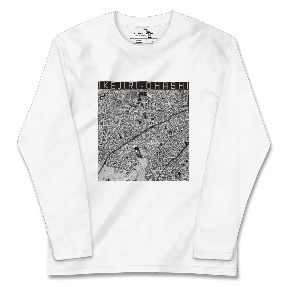 【池尻大橋（東京都）】地図柄ロングスリーブTシャツ