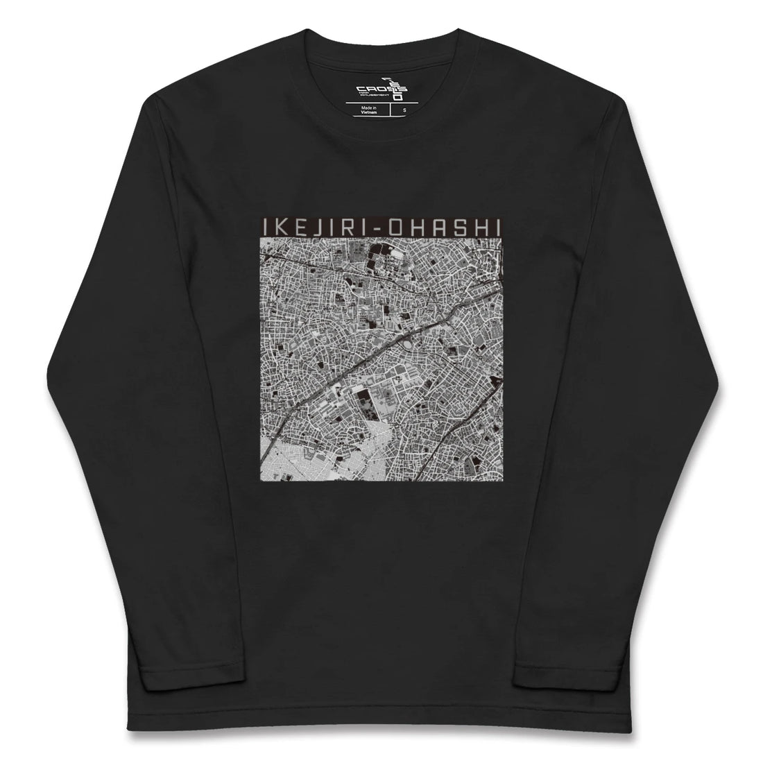 【池尻大橋(東京都)】地図柄ロングスリーブTシャツ