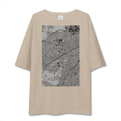 【池尻大橋（東京都）】地図柄ビッグシルエットTシャツ