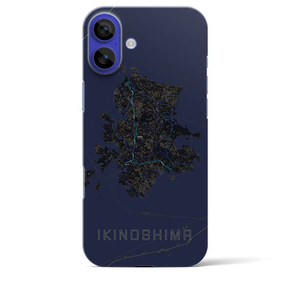 【壱岐島（長崎県）】地図柄iPhoneケース（バックカバータイプ）