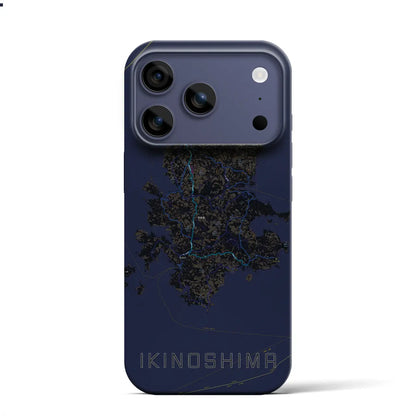 【壱岐島（長崎県）】地図柄iPhoneケース（バックカバータイプ）