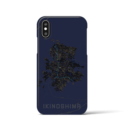 【壱岐島（長崎県）】地図柄iPhoneケース（バックカバータイプ）