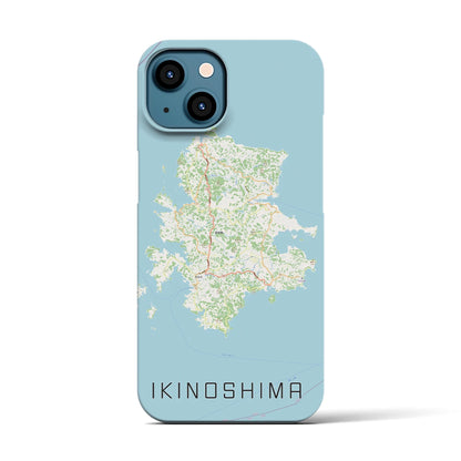 【壱岐島（長崎県）】地図柄iPhoneケース（バックカバータイプ）