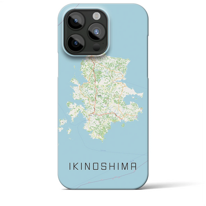 【壱岐島（長崎県）】地図柄iPhoneケース（バックカバータイプ）