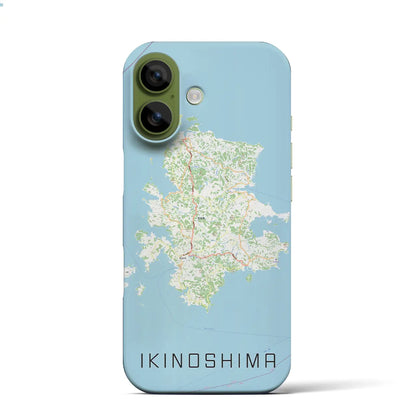 【壱岐島（長崎県）】地図柄iPhoneケース（バックカバータイプ）