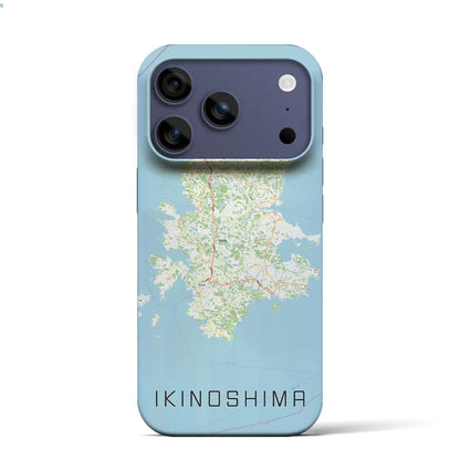 【壱岐島（長崎県）】地図柄iPhoneケース（バックカバータイプ）
