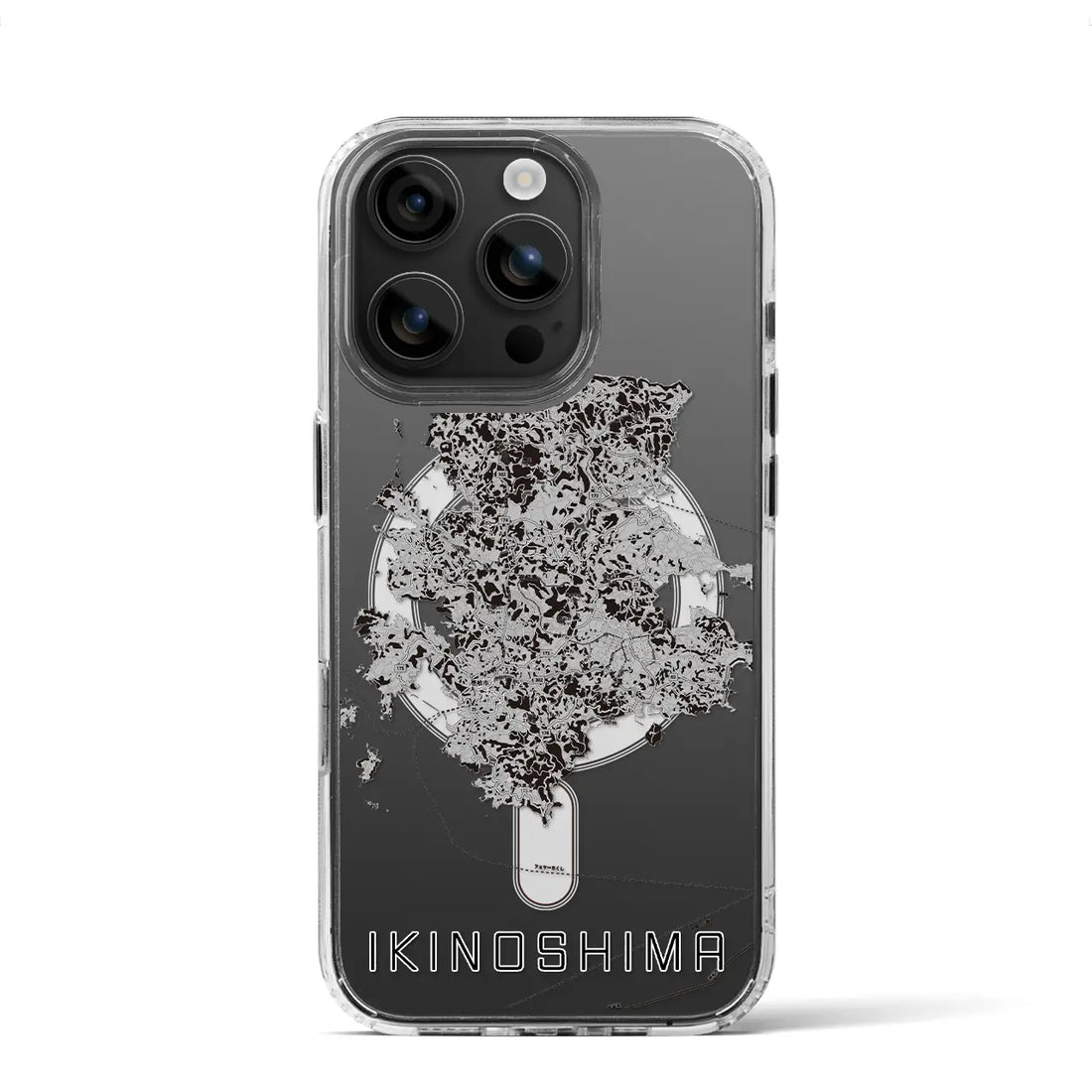 【壱岐島(長崎県)】地図柄iPhoneケース(MagSafeタイプ)