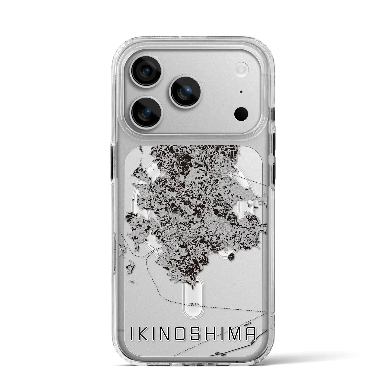 【壱岐島（長崎県）】地図柄iPhoneケース（MagSafeタイプ）