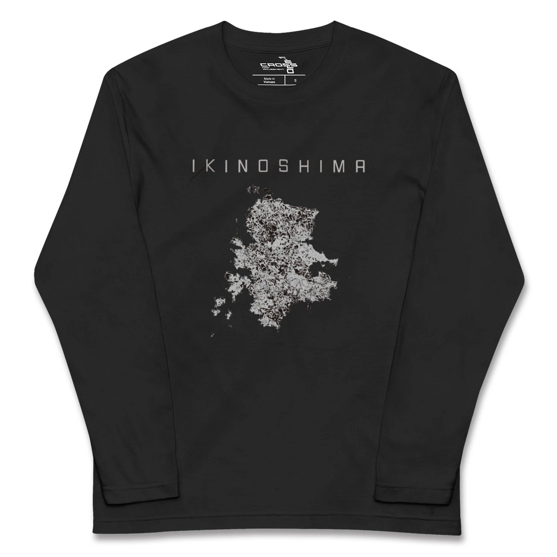 【壱岐島（長崎県）】地図柄ロングスリーブTシャツ