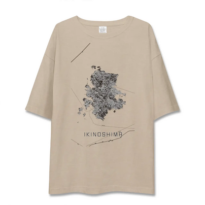 【壱岐島（長崎県）】地図柄ビッグシルエットTシャツ