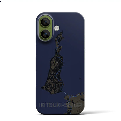 【生月島（長崎県）】地図柄iPhoneケース（バックカバータイプ）