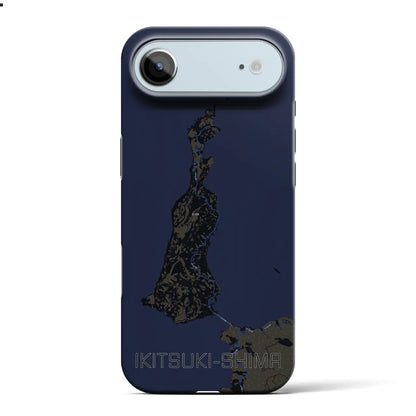 【生月島（長崎県）】地図柄iPhoneケース（バックカバータイプ）