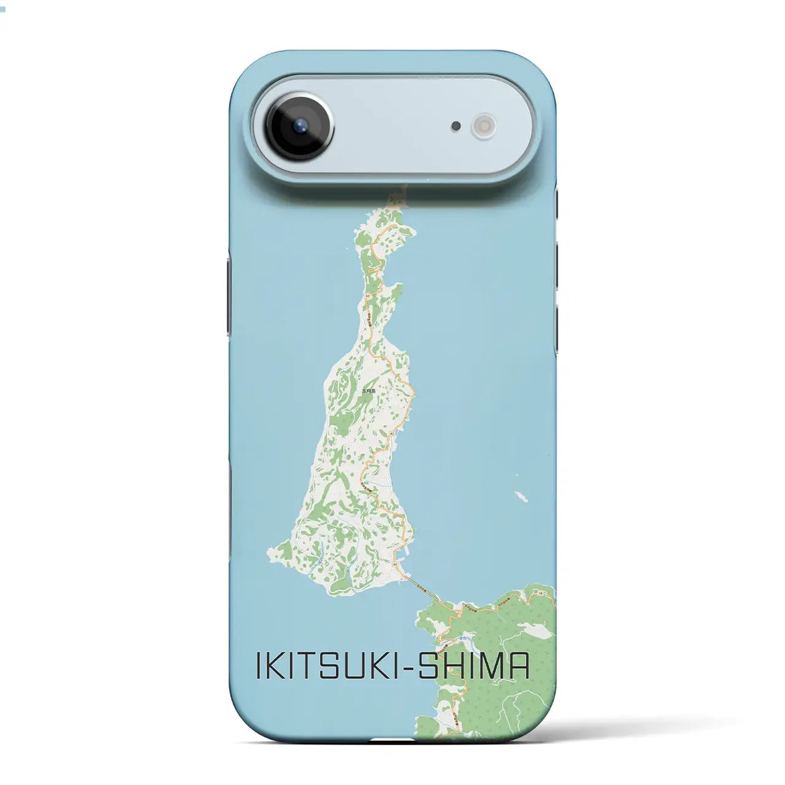 【生月島（長崎県）】地図柄iPhoneケース（バックカバータイプ）ナチュラル・iPhone 17 Pro Max 用