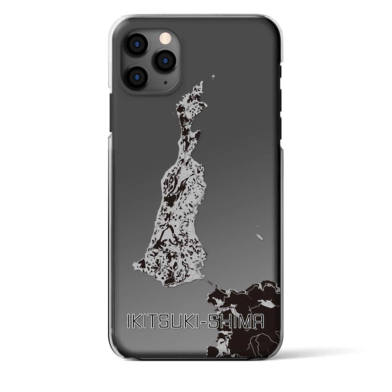 【生月島（長崎県）】地図柄iPhoneケース（クリアタイプ）