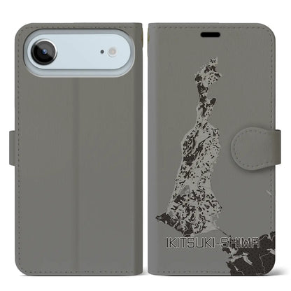 【生月島（長崎県）】地図柄iPhoneケース（手帳タイプ）