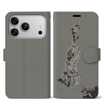 【生月島（長崎県）】地図柄iPhoneケース（手帳タイプ）