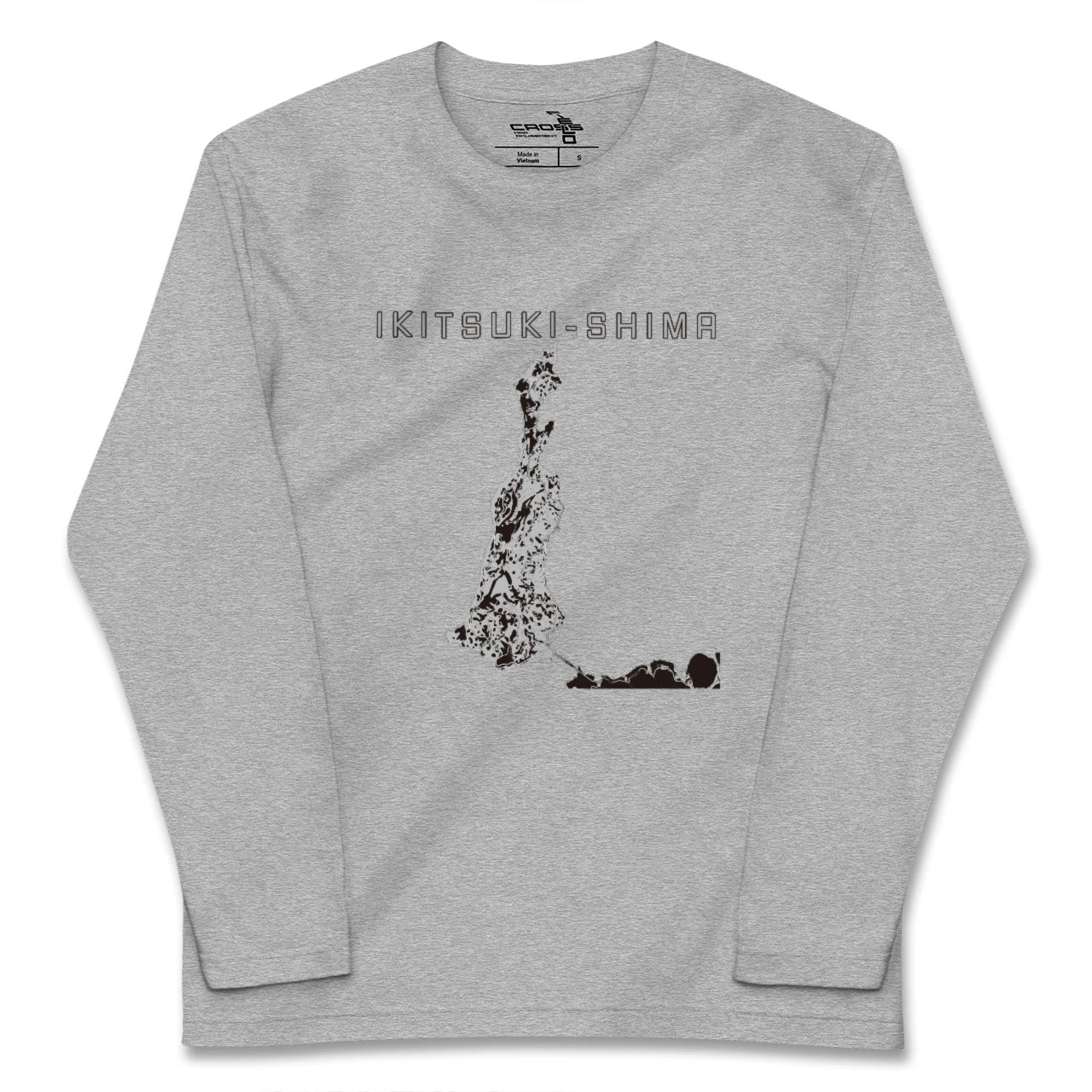 【生月島（長崎県）】地図柄ロングスリーブTシャツ