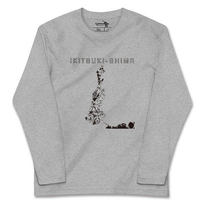 【生月島（長崎県）】地図柄ロングスリーブTシャツ