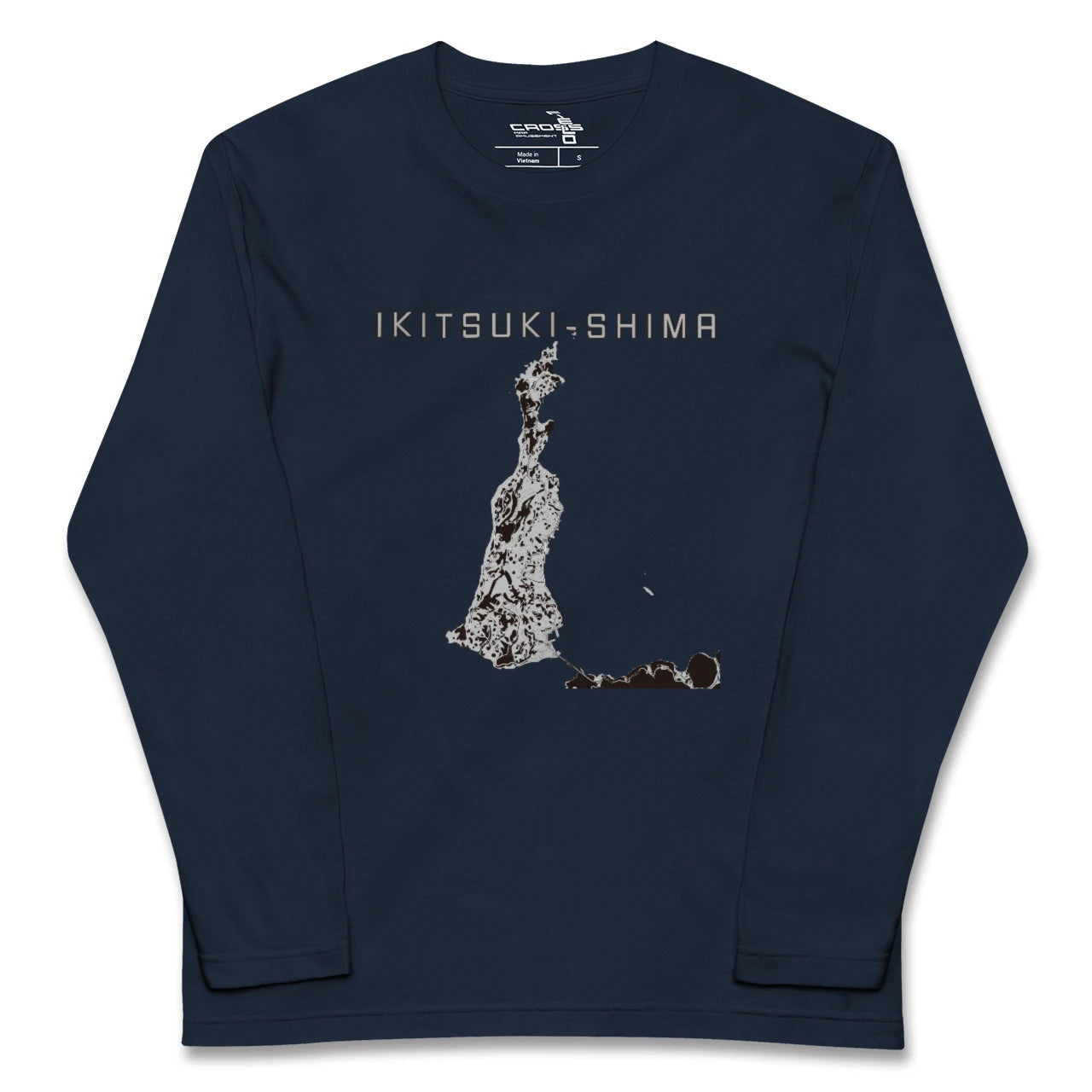 【生月島（長崎県）】地図柄ロングスリーブTシャツ