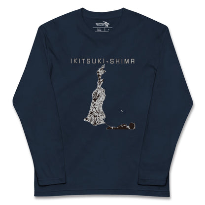 【生月島（長崎県）】地図柄ロングスリーブTシャツ