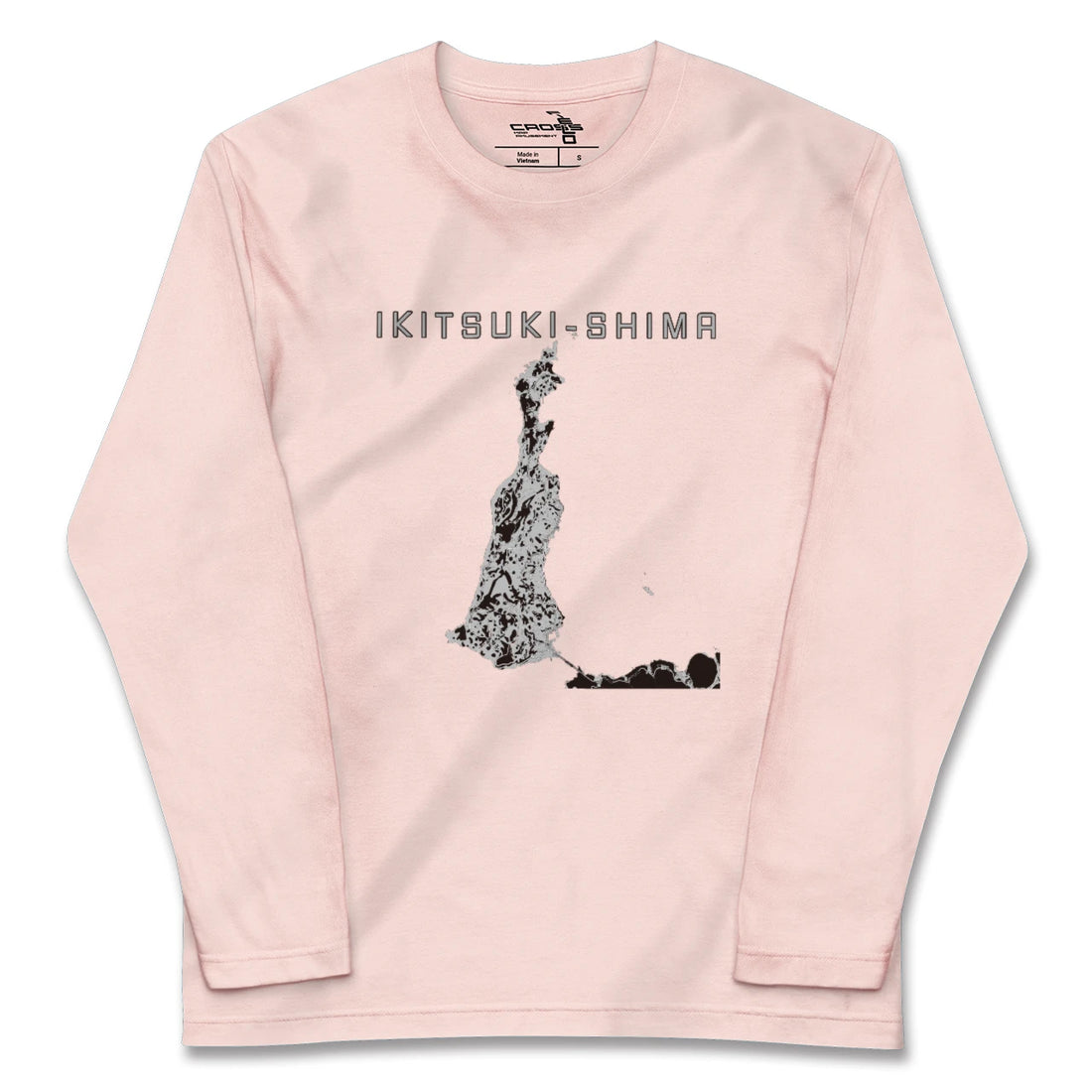 【生月島（長崎県）】地図柄ロングスリーブTシャツ