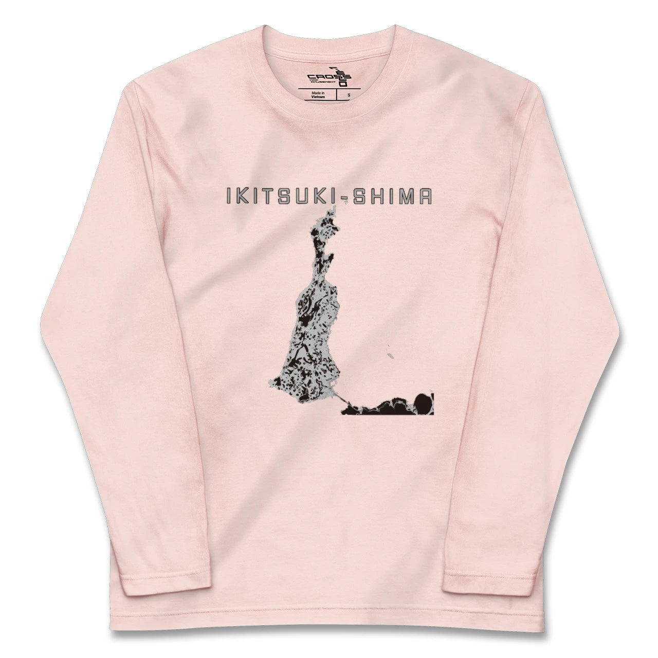 【生月島（長崎県）】地図柄ロングスリーブTシャツ