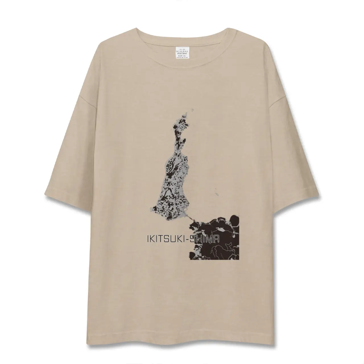 【生月島（長崎県）】地図柄ビッグシルエットTシャツ