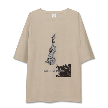 【生月島（長崎県）】地図柄ビッグシルエットTシャツ