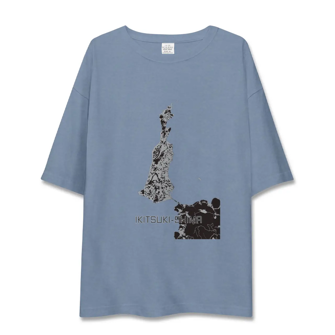 【生月島（長崎県）】地図柄ビッグシルエットTシャツ