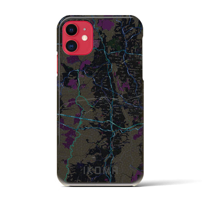 【生駒（奈良県）】地図柄iPhoneケース（バックカバータイプ）